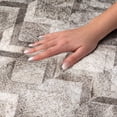 thumbnail image 3 of Addison Rugs Dream Shag Premium Machine Washable Transitional Herringbone Gray Rectangle Rug, 5' x 7'6", 3 of 8