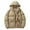 Khaki, variant on Kilaqueen Mens Oversized Puffer Jackets Fall Winter Heavyweight Zip-Up Snow Coat Adjustable Waterproof Thicken Warm Long Sleeve Hooded Coat