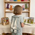 thumbnail image 2 of Bolsas de Regalo de Pascua para Niños Mochila Linda de Conejo para Niños Pequeños Niñas Niños Bolsa de Conejo Rellena Suave con Correas Ajustables, 2 of 6