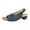 Dark Blue, variant on Jsaierl Chunky Heel Sandals for Women Casual Summer Peep Toe Sandals Comfortable Hollow Out Sandals Trendy Beach Sandal Size 9.5