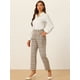 thumbnail image 2 of Pantalones de tobillo de trabajo Allegra K Caqui L, 2 of 5