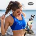 thumbnail image 5 of Yayeee 33oz Insulated Water Bottle Double Wall Stainless Steel with Flip Straw Lid, Green Stripes, 5 of 7