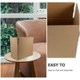 thumbnail image 3 of LOLIPPYY 5Pcs Shipping Box Corrugated Boxes Khaki For Moving Needs, 3 of 8
