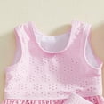 thumbnail image 6 of Gubotare Infant Swimsuit Children Girls Swimwear Kids Ruffle Patchwork Strap Swimwear Watermelon Print Swimwear Swimdress Two-Pieces Bathing Suits12 18 Months (Pink,12-18 Months), 6 of 6
