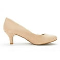 thumbnail image 4 of DREAM PAIRS Women's Bridal Wedding Party Low Heel Pump Shoes LUVLY NUDE/SUEDE Size 9.5, 4 of 4