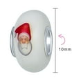 thumbnail image 3 of Bling Jewelry Womens White Red Murano Glass Christmas Charm Bead for European Bracelets, 3 of 3
