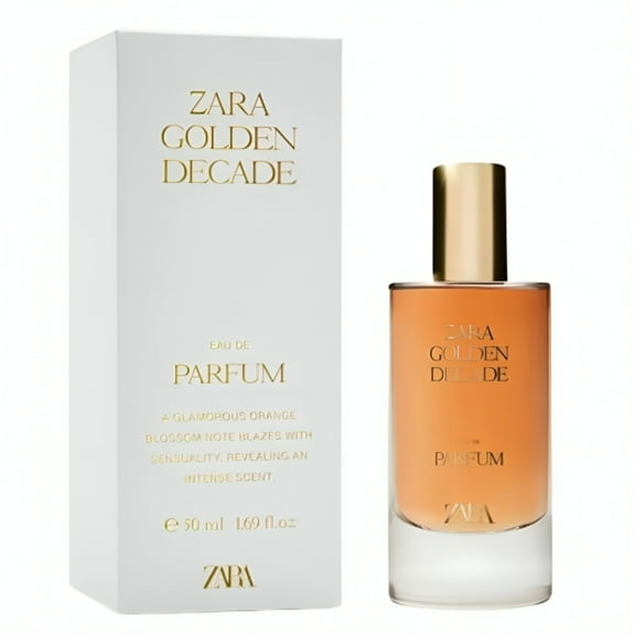 Zara Golden Decade Women's Perfume Eau de Parfum Hypnotic & Elegant Fragrance with Jasmine Orange Blossom & Lavender 50ml (1.7 fl. oz)