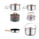 thumbnail image 5 of Kit de utensilios de cocina para acampar, juego de cocina, olla antiadherente de acero inoxidable para exteriores con hervidor, 5 of 9