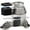 Black-16, variant on 8 Black Stainless Steel Stackable Magnetic Measuring Cups for Dry and Liquid Ingredients