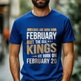 thumbnail image 2 of Kings Are Born on February 20 T-Shirt, Vintage Birthday Shirt for Men, Perfect Gift for February Birthday, 2 of 4