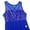 Blue, variant on iiniim Women Lyrical Dance Costume Dress Illusion Sweetheart Sequins Leotard Asymmetric Dress