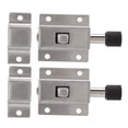 thumbnail image 1 of Automatic Spring Lock, Anti Theft Flat Bottom 2 Set Door Latches Stable Stainless Steel  For Security, 1 of 8