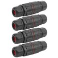 thumbnail image 4 of 4Pcs 3Pin Waterproof Connector 1 In 1 Out for Outdoor Street Garden LED Lights IP68, 4 of 5