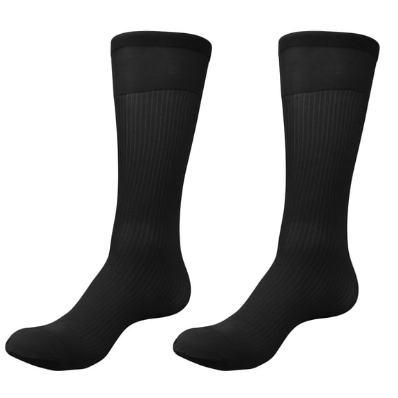 Mens Thin Dress Socks Silk Sheer Business Socks Soft Nylon Work Trouser Socks Over the Calf Socks Knee High Dress Socks