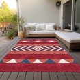 thumbnail image 6 of Addison Rugs Chantille Indoor/Outdoor Transitional Southwest Red Washable Rectangle Rug, 5' x 7'6", 6 of 6