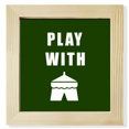 thumbnail image 1 of Tent Camping Art Deco Fashion Square Picture Frame Wall Tabletop Display, 1 of 3