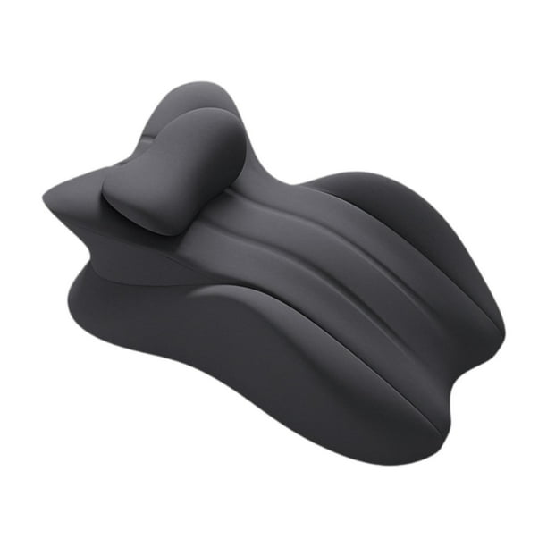 Almohada para piernas y rodillas, cojín de apoyo para piernas para viajes en interiores Gris oscuro