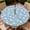 Blue Floral Lace, variant on YESAD Round Outdoor Tablecloth For Up To 65in With Umbrella Hole & Zipper Waterproof Elastic Edge Fitted Table Cover Big Sunflower For Patio Picnic Party, Americana Patchwork Flag