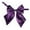 Purple, variant on Elegant Solid Color Polyester Silk Bow Tie For Student Career Attache And Flight Attendant