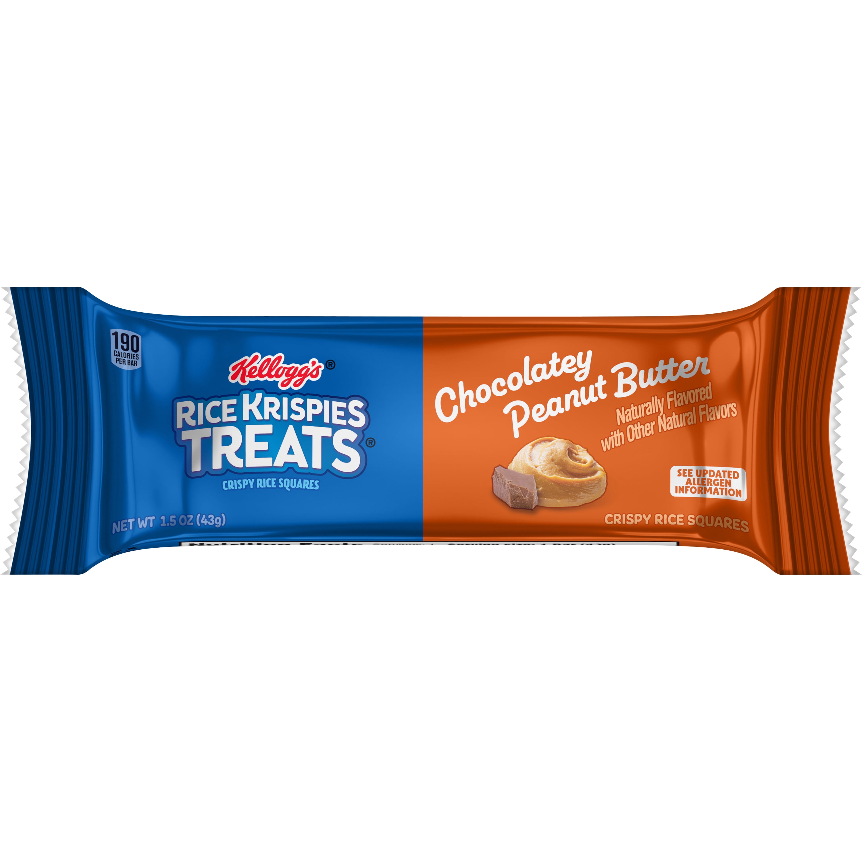 Kellogg's Rice Krispies Treats Squares Chocolatey Peanut Butter 1.5oz