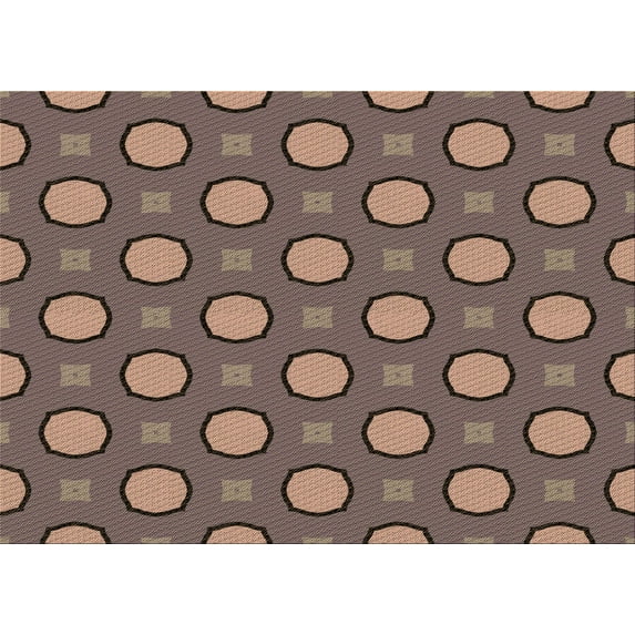 Ahgly Company Indoor Rectangle Patterned Coffee Brown Area Rugs, 8' x 10'