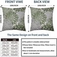 thumbnail image 4 of Sage Green Flower Pillow Covers 20x20 Set of 2 Grey Gray Dahlia Modern Geometry Floral Decorative Throw Pillows Outdoor Farmhouse Holiday Pillowcases Cushion Case Decor for Home Sofa Couch Bed, 4 of 6