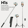 thumbnail image 2 of HEVIRGO Selfie Stick Retractable Multifunctional Remote Control Universal Handsfree Beauty Fill Light Portable Wireless Bluetooth-compatible Cell Phone Selfie Tripod for Photography, 2 of 10