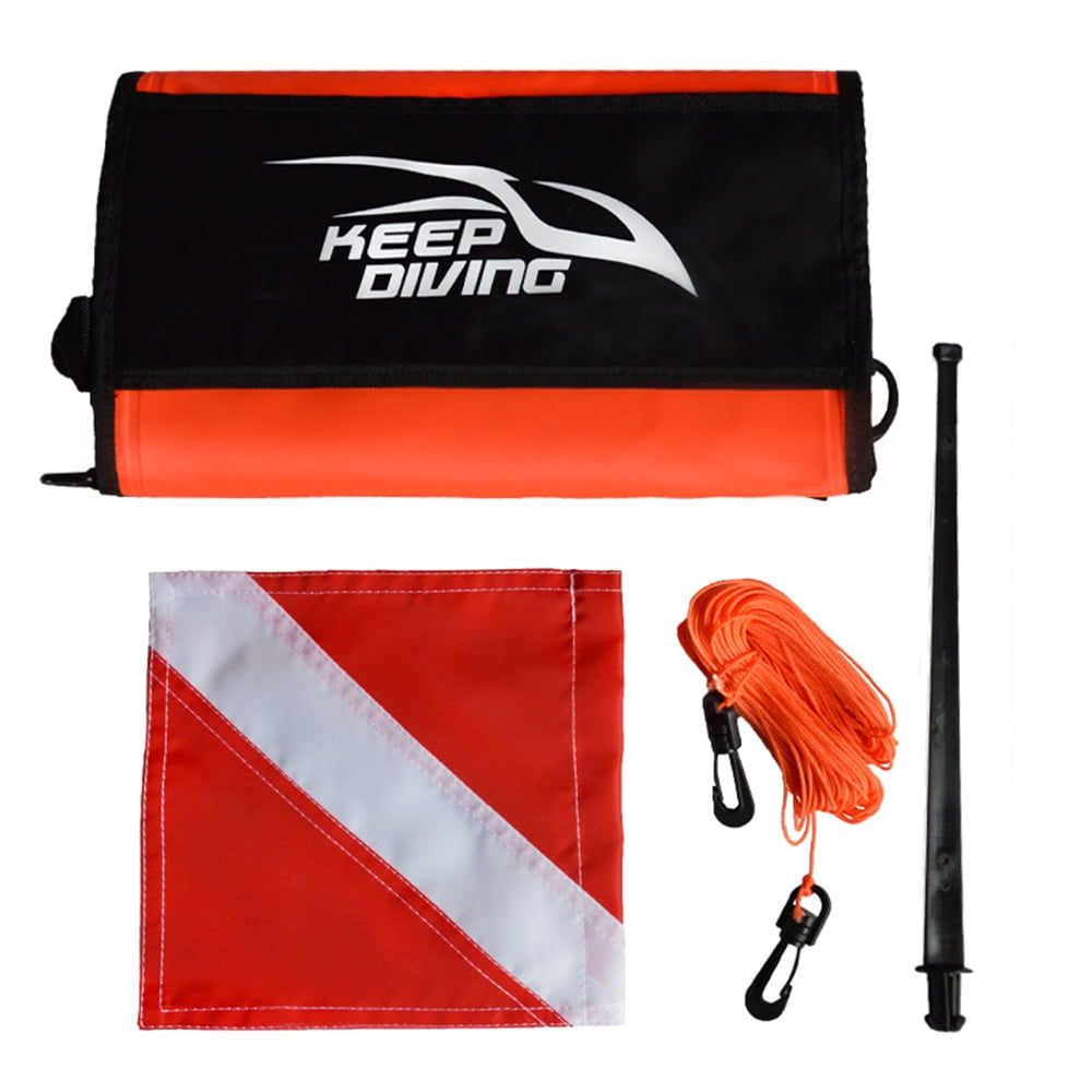KEEP DIVING Inflatable Safety Float for Diving Spearfishing - Dive Flag Included
