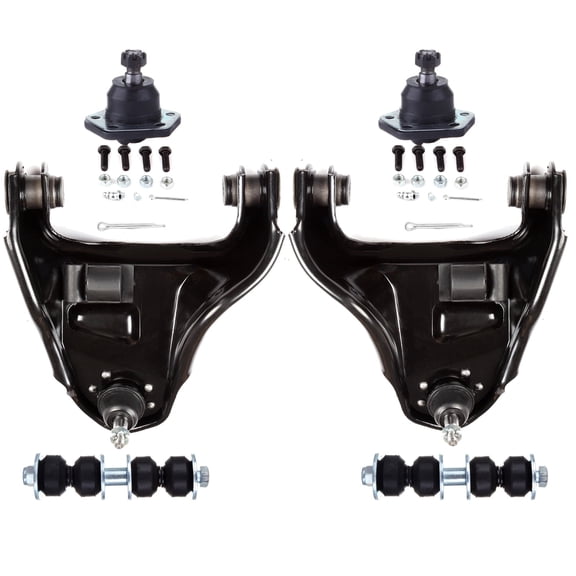 ECCPP - 6PC Upper Control Arm and Ball Joint Lower Ball Joint Sway Bar End Link - Compatible with 1997-2004 for Chevy S10 1997-2004 for GMC Sonoma - K5289 K620172 K620173 K6600 Suspension Kit