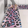thumbnail image 2 of Kitchen Rugs Sets Of 2,Pink and Blue Of Leopard Print Anti Fatigue Kitchen Mat Rugs Non Slip Washable,Decorative Kitchen Floor Mats for Kitchen,Sink,Laundry,17"X47", 2 of 5