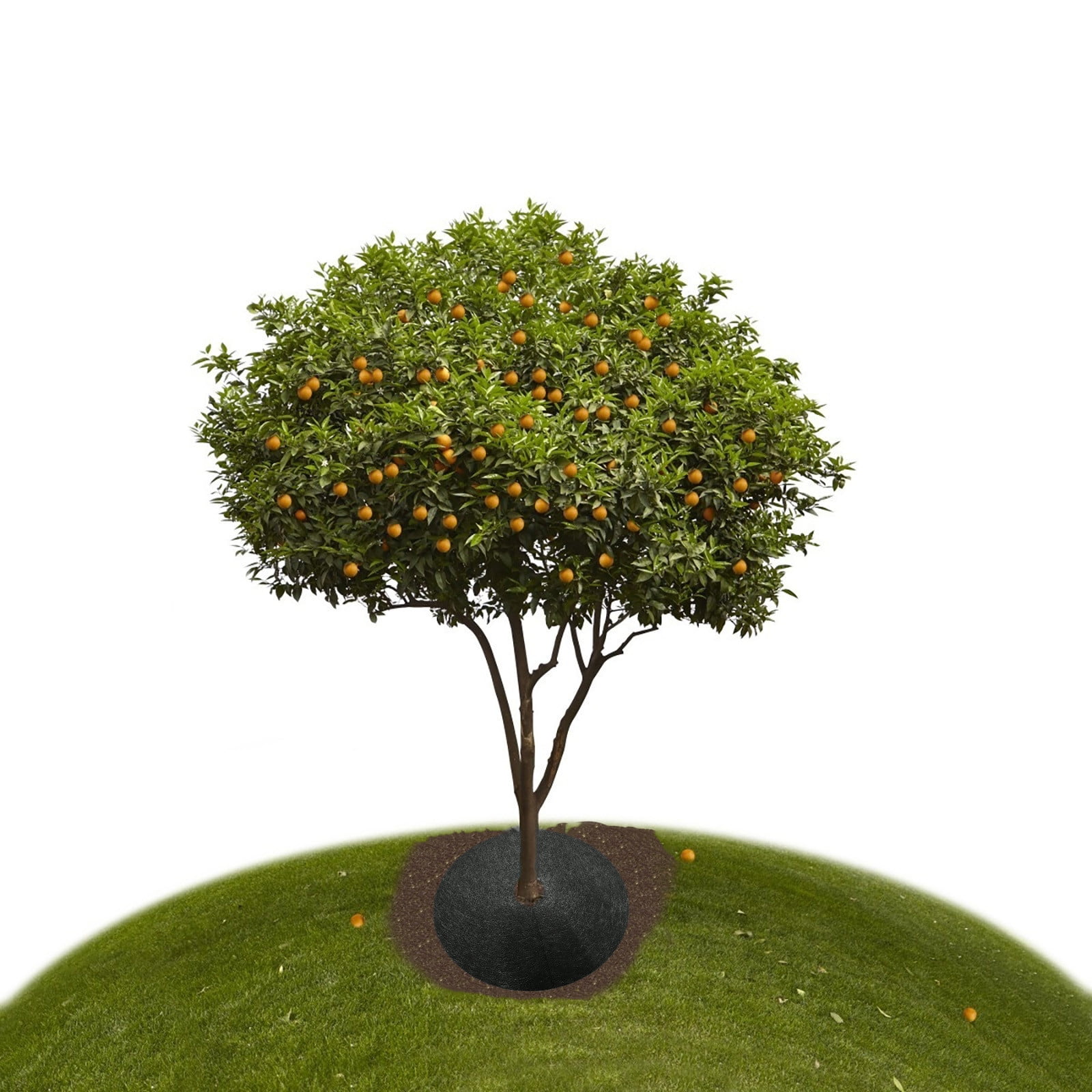 10Pcs 20.4inch Non-Woven Tree Mulch Ring,Round Tree Protector Mat for Weed Control,Ventilation and Moisturizing,Suitable for Horticultural Planting of Flowers and Plants,Vegetable