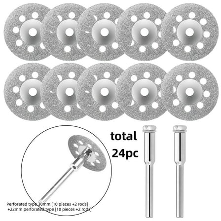 Two-piece set Premium Diamond Coated Cutting Wheel and Blades Set with 3mm Mandrel