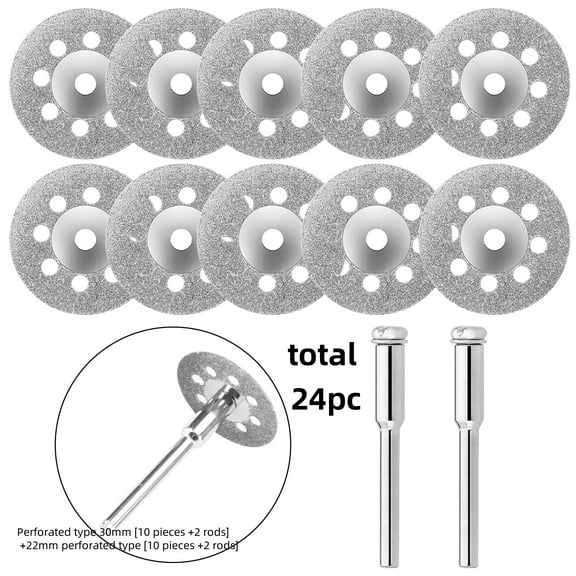 Two-piece set Premium Diamond Coated Cutting Wheel and Blades Set with 3mm Mandrel