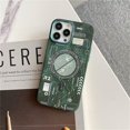 thumbnail image 1 of 3d Luminous Magnetic Magsafe Silicone Phone Case Compatible With Iphone 14 Pro Max/14 Pro Glow In The Dark, 1 of 3