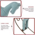 thumbnail image 5 of WHAMVOX Wooden Horse Tabletop Ornament for Decoration Use with Nordic Style and Colorful Details 4.5 inches, 5 of 8