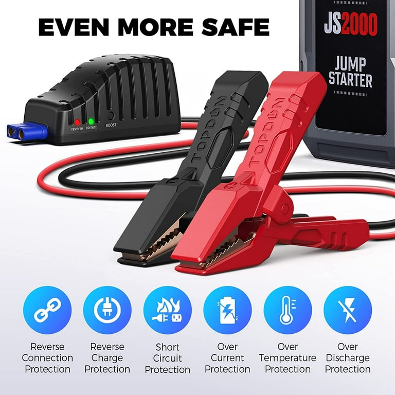 Topdon Js2000 Vtoman Tacklife Buture Jump Cable Auto Motorcycle Truck Car  Battery Booster Jumpstarter Box Electric Car Booster Jump Starter Power  Bank Jump Pack - China Jump Starter, Electric Car Booster