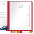 thumbnail image 4 of 20 pt Super Heavy Duty Color Folders, Full Cut End Tab, Letter Size, Red (Box of 40), 4 of 7