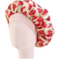 thumbnail image 4 of Silk Satin Bonnet-3 Packs Children Satin Hair Bonnet For Curly Hair Satin Bonnet, 4 of 4