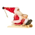 thumbnail image 3 of Figura de esquí de Papá Noel, muñeco de Papá Noel, estatua festiva, adornos navideños de Papá Noel para escritorio, chimenea, decoración interior del Estilo G CUTICAT figuras de papá noel, 3 of 8