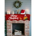 thumbnail image 6 of Merry Christmas Mantel Scarf Fireplace Decorations for Living Room, Xmas Santa Elk Winter Gifts Snowflake Fireplace Mantel Scarf Cover Runner for Halloween/Thanksgiving/Christmas Decor 90"x17", 6 of 6