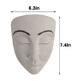thumbnail image 3 of Dpityserensio Décoration Murale en Résine Visage Humain pour Jardin Extérieur, 3 of 5