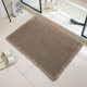 thumbnail image 5 of Alfombra absorbente para piso de baño | Alfombra de baño engrosada antideslizante | Superficie de terciopelo mullido | Tapete suave y lavable para entrada de puerta | Color sólido | 24x17 pulgadas, 5 of 6