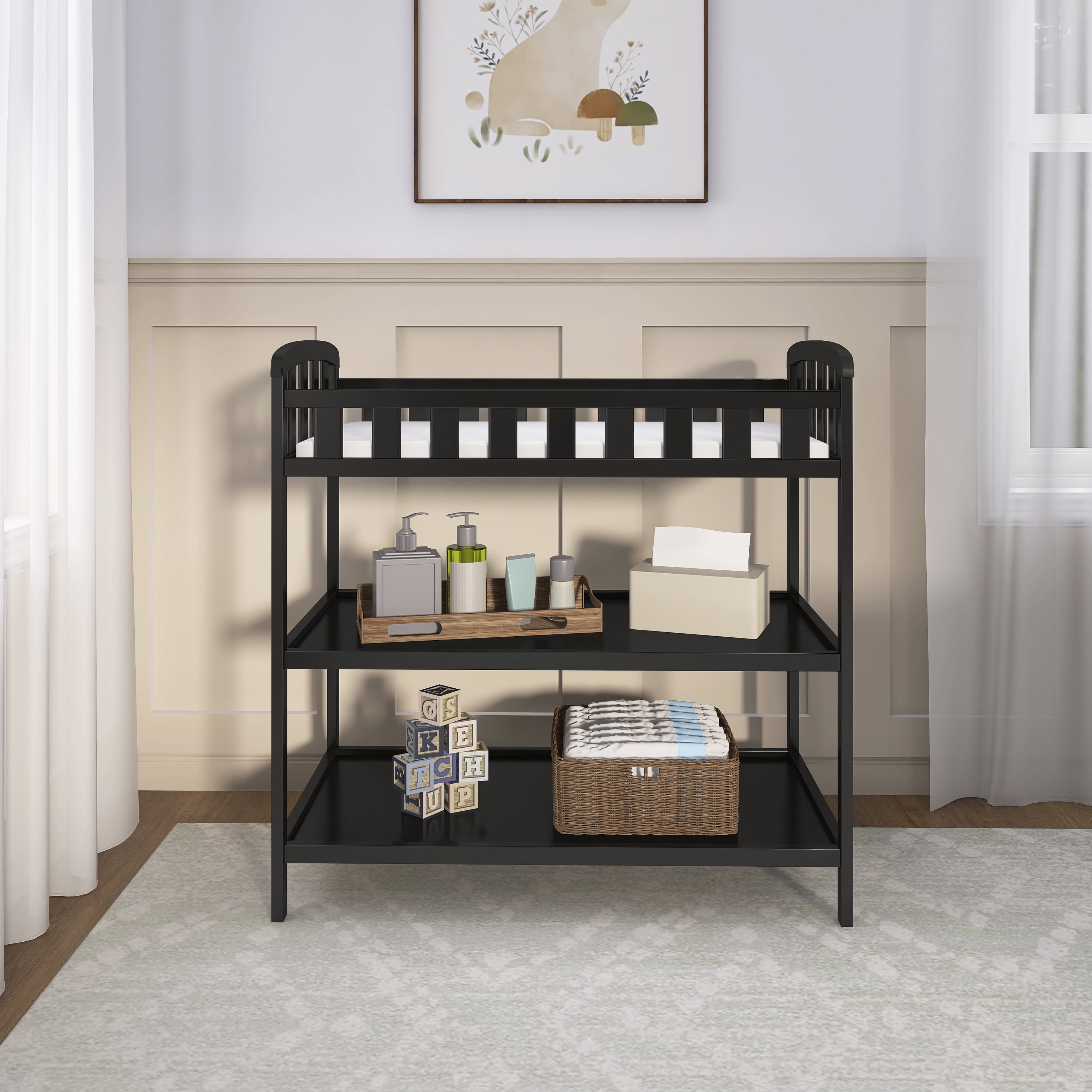 Dream On Me Emily Changing Table, Black