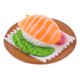 thumbnail image 1 of de comedor Vivid Sushi en Cocina Suministro de alimentos 1:12 Sunnimix  Casa de muñecas comida en miniatura, 1 of 5