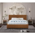 thumbnail image 4 of Meridian Furniture Nico Saddle Velvet Full Bed, 4 of 10