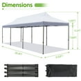 thumbnail image 2 of Hommow 10' x 30' Pop up Canopy Tent Outdoor Tents for Parties with Roller Bag and 8 Sand Bags, 2 of 7