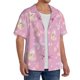 thumbnail image 2 of Fotbe Butterfly 1 Camisa Estampada de Manga Corta para Hombre, Casual de Verano, Estilo Playero, Sin Arrugas-4X-Large, 2 of 5