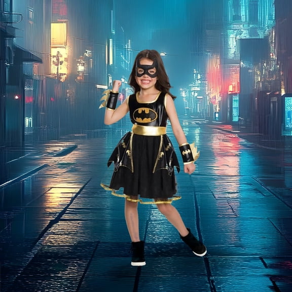 Rubies Girls Batgirl Tutu Dress Kids Halloween Costume - Large 10-12