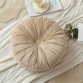thumbnail image 2 of Round Pumpkin Floor Pillow, Meditation Floor Pillow Thicken Decompression Floor Cushions Large Handmade Pillows Seating Cute Decorative Cushion for Yoga Living Room (Champagne), 2 of 5