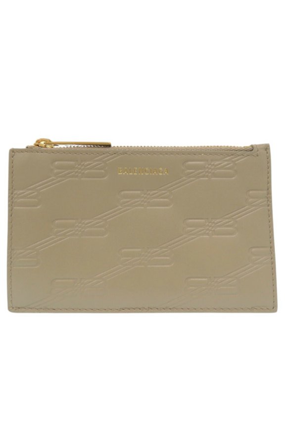 Pre-Owned Balenciaga BB Monogram Fragment Case, card case, embossed finish,... (Good)